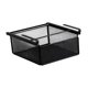 thumbnail image 3 of Organizador de cajones para debajo de escritorios, cesta de almacenamiento deslizante para debajo de estantes de despensa. Negro, 3 of 9