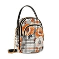 thumbnail image 7 of FORMRS Crossbody Bag for Women Quilted Travel Shoulder Cell Phone Purse with Chain Strap Handbag, Plaid Floral, 7 of 7