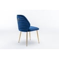 thumbnail image 3 of Yesurprise Dining Chairs Set of 2, Upholstered Dining Chair with Golden Metal Legs, Hardwood Frame, Ergonomic Backrest, Anti Slip Foot Pads, Kitchen Dining Chair for Restaurant, 3 of 7