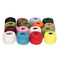 thumbnail image 4 of Rdeghly 16Pcs Crochet Thread Sturdy Durable Rich Bright Color High Luster Wide Application Crochet Cotton,Crochet String,Crochet Cotton, 4 of 8