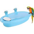 thumbnail image 1 of Bird Bath Box for Various Parrot Birds, Portable Parrot Hanging Bathroom Encourages Cleaning, Translucent Plastic Construction for Close Monitoring, Durable and Non-Toxic Design, 1 of 5