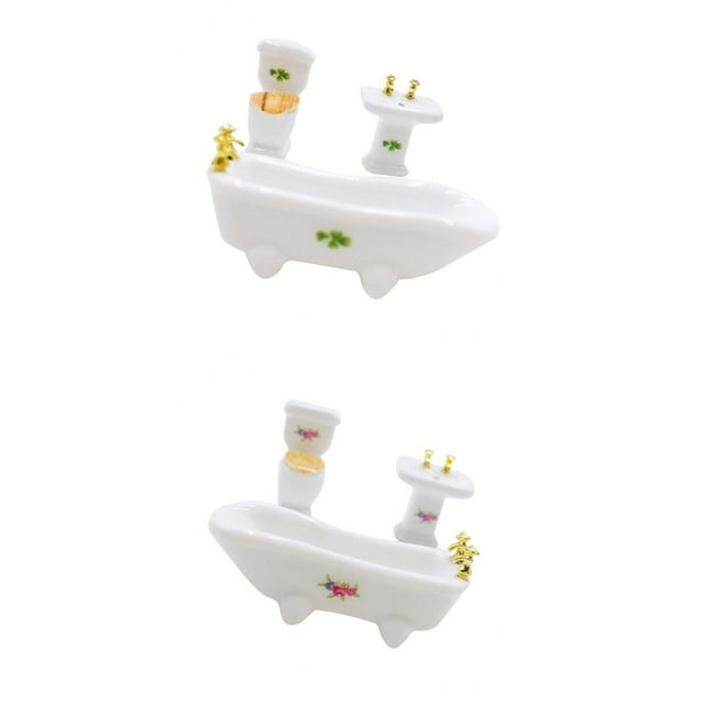Lavabo De Popular Del Tocador Establecido Para 1/24 Scale Doll House Miniature Furniture