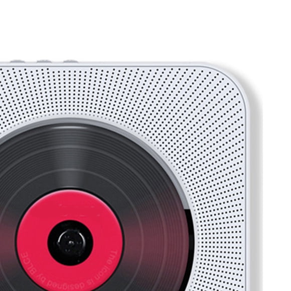 ziyahihome Bluetooth 4.2 Wall Mounted CD Player with Remote Control ABS Plastic Wireless Audio Boombox