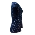 thumbnail image 4 of Blusa Simply Basic Talla CH Estampado Flores Marino, 4 of 4