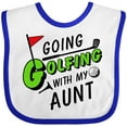 thumbnail image 3 of Inktastic Going Golfing with My Aunt- Kids Golf Boys or Girls Baby Bib, 3 of 4