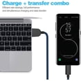 thumbnail image 4 of 5Pack (6.6FT) Fast Charging 3A USB-C to USB-A Cable Rapid Charger Quick Cord Compatible Samsung Galaxy S10 S9 S8 Plus, Note 10 9 8, LG V50 V40 G8 G7(White), 4 of 6