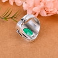 thumbnail image 4 of Tsavorite 925 Sterling Silver Ring, Adjustable Ring, Silver Jewelry Ring, Green Ring, Oval Ring, Dainty Ring, Handmade Ring, Gemstone Ring, Gift For H, 4 of 4