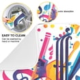 thumbnail image 3 of Yayeee Dish Drying Mat for Kitchen Counter Ultra Absorbent Easy Clean Pad 24x18", Musical Pattern, 3 of 7