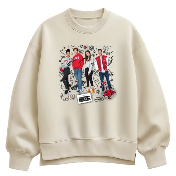 High School Musical - Doodle Page - Women's Oversized Fleece Crew Sweatshirt