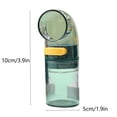 thumbnail image 3 of Puntoco Liquidación de suministros de cocina Agitadores cuantitativos Agitadores de pimienta Cuantitativos Por ración de 0,5 g Dispensador de especias Botella de condimento de vidrio transparente, 3 of 5