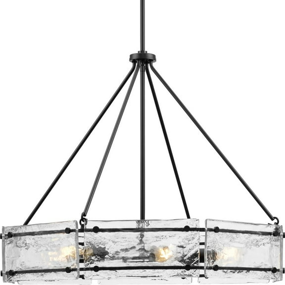 Progress Lighting - Rivera - 6 Light Chandelier In Modern Style-24 Inches Tall