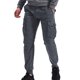 thumbnail image 1 of Pantalones largos para hombre, informales, lisos, con bolsillo, cintura elástica, para exteriores, con cordón ajustable, para trabajo, 1 of 7