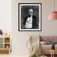 thumbnail image 3 of Historic Framed Print, [George Washington Parke Custis, half-length portrait, three-quarters to the left, wearing white waistcoat], 17-7/8" x 21-7/8", 3 of 9