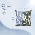 thumbnail image 3 of HONEY HOME 18 in x 18 in Modern Outdoor Bamboo Leaf Throw Pillows, WaterProof Removable Cover (2 Count), 3 of 7