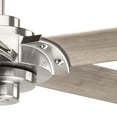 thumbnail image 4 of Progress Lighting Ellwood 5-Light Ceiling Fan, Brushed Nickel, Carved Wood Blades, Remote Control Included, 4 of 12