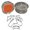 Clear Ink, variant on PrintValue Acrylic Round Rubber Round Stamp Close Eyes Scapbook Embossing