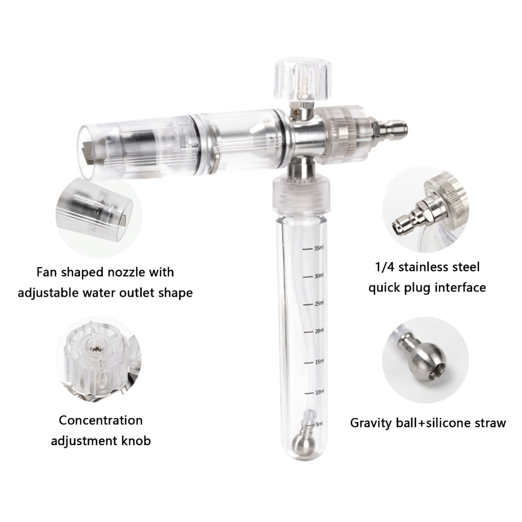 Zorvai Car Wash Foam Cannons PA Nozzle Attachment For Vehicle Cleaning Create Dense Sud