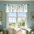 thumbnail image 5 of CoreLiving Kitchen Valances for Windows Modern Topper Curtain Eucalyptus Leaves Short Half Window Curtains Spring Decor Green Vines 1 Pack 54x18 Inch, 5 of 6