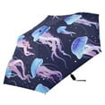 thumbnail image 4 of Glow Jellyfish Compact Sun Umbrella Windproof Travel Umbrellas for Rain Strong Portable UV Protection, 4 of 8
