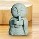 thumbnail image 3 of Figura de monje Jizo japonés, mascota de té, pequeña escultura budista, adorno de mesa Manos entrelazadas, 3 of 8