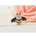 thumbnail image 3 of Abeja broche esmalte lindo exquisito diamantonismo encantador romántico vendimia pechuga de la vendimia día de San Valentín broches para mujer regalo de joyería negro kenally AP004693-01, 3 of 7