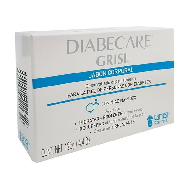 Jabón corporal Grisi Diabecare para piel de personas con diabetes 125 g