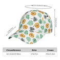 thumbnail image 2 of Picia Tiger Leaves pattern Trucker Low Profile Hat Men Women Baseball Cap Dad Hat Adjustable Unconstructed Plain Cap, 2 of 9
