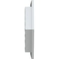 thumbnail image 3 of 20"W x 36"H Horizontal Peaked Gable Vent (25 1/2"W x 41"H Frame Size): Functional, PVC Gable Vent w/ 1" x 4" Flat Trim Frame, 3 of 14