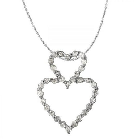 Foreli 0.5 CTW Diamond 10k White Gold Necklace