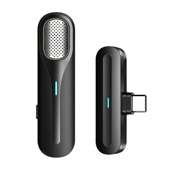50m 2.4G Wireless Lavalier Microphone with 100mAh Built-in Battery, 4-5hrs Usage Time, 20Hz-20kHz Frequency, -26dB Sensitivity, 64dBm SNR - Ideal for Mobile Live Streaming, Food Broadcasting, Online