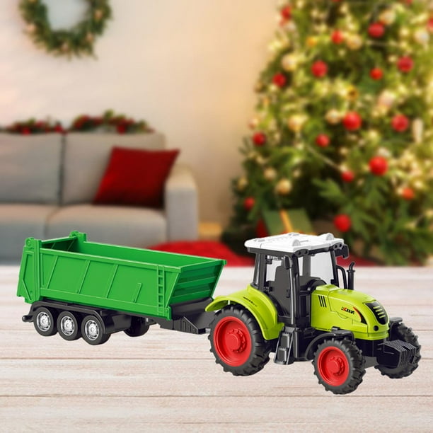 Juguete de tractor de granjero juguetes agricolas vehiculo de juego coleccionable vehiculo de construccion pequeno juguete de granja para ninos de camion de transporte Bodega Aurrera en linea