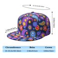 thumbnail image 5 of Unisex Vintage Paisley Snapback Hat - Adjustable Flat Brim Cap with Boho Floral Ethnic Pattern for Men & Women, 5 of 5