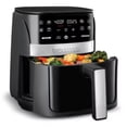 thumbnail image 4 of Digital 3qt Air Fryer with Guided Cooking Prompts, Black/Stainless Steel Finish, 8 One-Touch Functions, 4 of 8