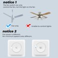 thumbnail image 1 of pitrice Ceiling Fan Speed Controller Various Speed WiFi Remote Control Switch Mini Fan Switch Module, White, 1 of 9