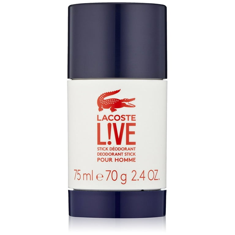 Klemme Markér minimum Lacoste LIVE Deodorant Stick for Men, 2.4 oz - Walmart.com