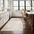 thumbnail image 4 of 4x6 Living Room Area Rugs: Washable Abstract Non-slip Small Carpet For Kitchen Bedroom Non-shedding Floor Mat Office Stain Resistant Low-pile Rug Entry Dining Room(4x6 Beige/cream), 4 of 8