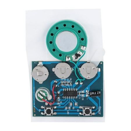 Yosoo 30s Recordable Music Sound Voice Light Sensor Module Chip with 3 Button Cells 0.5W with Button Battery for DIY Musical Gift Box Speaking Greeting