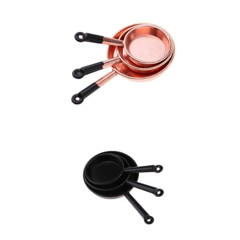 MagiDeal 1/12 Dollhouse Miniatures Kitchen Utensil Pot and Pans Skillet Toys 