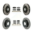 thumbnail image 1 of Transit Auto Front Rear Coated Drilled Slotted Disc Brake Rotors and Ceramic Pads Kit for Car Chevrolet Trailblazer Buick Encore GX KDT-101330, 1 of 11