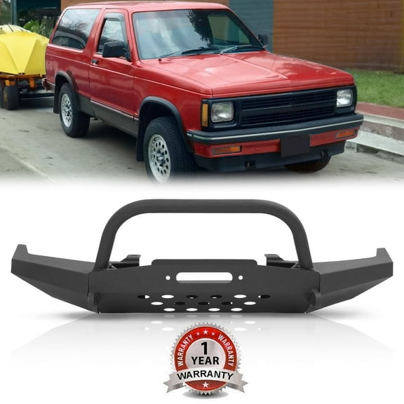 For Chevy S10 Blazer 1994-2004 Modular Front Winch Bumper with Bull Bar 95-2005