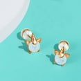 thumbnail image 3 of YAYAJAJU Unicorn Earrings, 925 Sterling Silver Hypoallergenic Opal Earrings for Sensitive Ears, Cute Mini Stylish New Quaint Little Animal Jewelry Gift for Women, 3 of 7