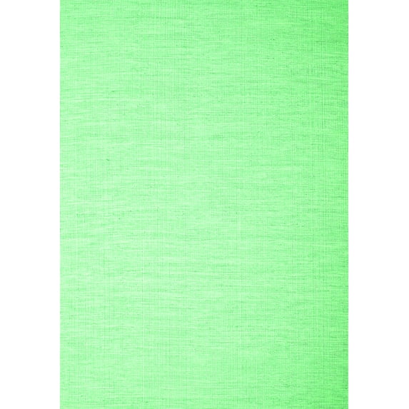 Ahgly Company Indoor Rectangle Abstract Green Contemporary Area Rugs, 5' x 7'