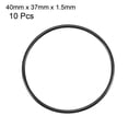 thumbnail image 2 of 10 Piezas de Gomas de Sellado de Aceite de Goma Negra Anillos en O 40mm x 37mm x 1.5mm, 2 of 5