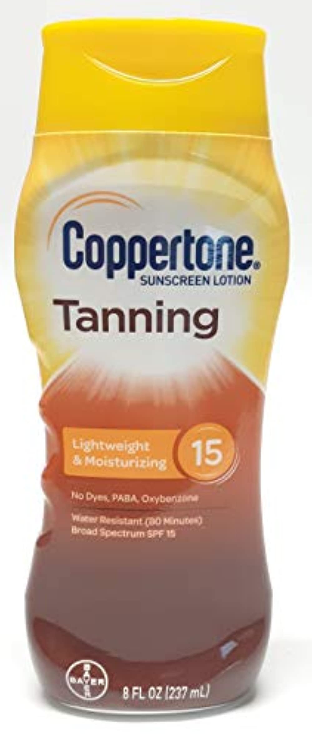 Coppertone Tanning Lotion SPF 15 8 oz Pack of 2