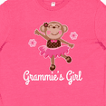 thumbnail image 4 of Inktastic Grammie Girl Ballerina Monkey Youth T-Shirt, 4 of 5