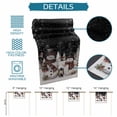 thumbnail image 6 of Black Christmas Table Runner 48 Inches Long Farmhouse Dress Scarves, Snowman Snowflake Winter Birds Dining Tablerunner for Coffee Table/Kitchen Island/Party Décor, 13" x 48", 6 of 8
