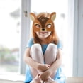thumbnail image 3 of 12 piezas de mascarilla de animales máscaras para niños máscara animal encantadora mascarilla de papel favores de fiestas máscaras para niños, 3 of 7