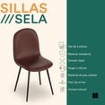 thumbnail image 2 of Mubson Set de 4 Sillas de Piel Sintetica Sela, 2 of 5