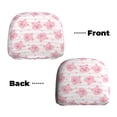 thumbnail image 6 of Kdxio Cartoon Pig Pattern Print 2 Piece Car Head Rest Covers Set Auto Front/Rear Seats Headrest Cover Universal Fit Most Cars,Sedan, SUV, 6 of 9