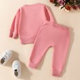 thumbnail image 2 of Gibobby Conjunto de Sudadera y Leggings de Lana Conjunto para niñas pequeñas, Tops y pantalones con estampado de manga larga, 2 uds, ropa para otoño e invierno(Rojo,3-6 Meses), 2 of 5